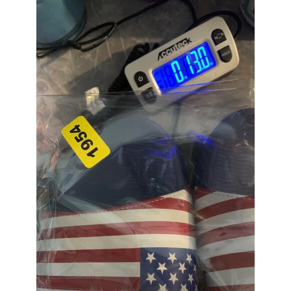 Skechers Mens 10 Yoga Mat Slide Sandals WNVR United States Flag Red White Blue U - Picture 8 of 8